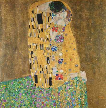 Gustav Klimt, Der Kuss (Liebespaar), 1908 (vollendet 1909), Foto: Johannes Stoll / Belvedere, Wien